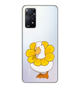 Redmi Note 11 Pro Uyumlu Tatlı Ördek Desenli Şeffaf Telefon Kılıfı