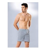 Erkek Penye Empirme Boxer Desenli