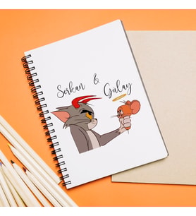 Tom & Jerry Tasarımlı Defter Kişiye Özel