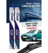 BMW 3 serisi (E36) compact Silecek Takımı 1994-2001 Uyumlu 500MM/500MM