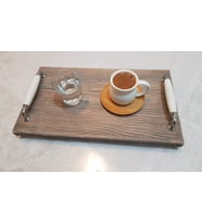 MDF SUNUM TEPSİSİ  ÇAY KAHVE TEPSİSİ 20CM*35CM