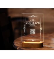 BK Gift Restoran & Cafe & Barlara Özel Led Lamba QR Kod Menü, Işıklı QR Menü, QR Kodlu Masa Dekoru, Işıklı Pleksi Biblo-12