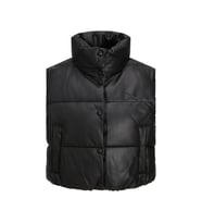 JJXX 12236382 Jxbreezy Faux Leather Şort Vest Otw Siyah