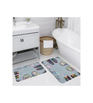 Eliana Home Baskılı 2'li Banyo Paspas Takımı RVG5127
