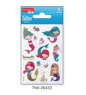 Tanex 7,5x10,5mm Deniz Kızı Mini Tatoo Etiket TNX-26433
