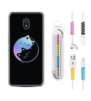 Xiaomi Redmi 8A 8 Pro 9C 9T 10C 11T Pro Kılıf Kablo Koruma Spiral Silikon Love Cats 1604