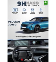 Drs Tuning Peugeot 3008 3 10 İnç 9H Nano Gösterge Ekran Koruyucu (PARLAK) 2024 Üzeri A+ Kalite