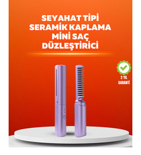 USB Şarjlı Kablosuz Saç Düzleştirici – Seyahat ve Günlük Kullanım