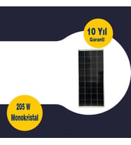 GESPER 205 WATT 12V  MONOKRİSTAL GÜNEŞ PANELİ  36 HÜCRE