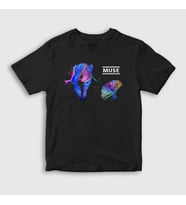 Presmono Unisex Çocuk Siyah The 2nd Law Muse T-Shirt 70581tt