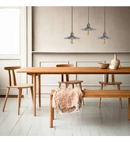 RİOLİGHT VİNTAGE,RETRO,RUSTİK GRİ,GÜMÜŞ FIRÇALI PATİNALI 3XE7 METAL MASA ÜSTÜ SARKIT AVİZE EN:60CM