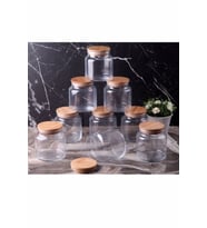Gönül 2732 Bambu Kapaklı Cam Kavanoz 250 Cc 1 Adet (Renksiz)