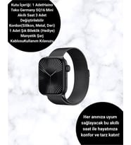 Sq-16 Mini Series 10 Akıllı Saat  Hafif Tasarım, 3 Kordon Seçeneği