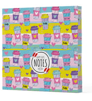 Kahve 10 - Çizgisiz Yan Boyamalı Defter