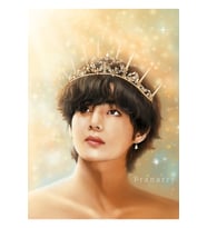 Bir Prens Tablo Ahşap Poster Dekoratif Olarak Bts Taehyung Kod1137