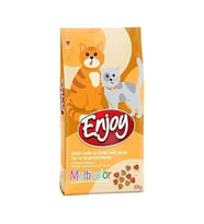 Enjoy Renkli Tavuklu Yetişkin Kedi Maması 10 Kg (Kahverengi)