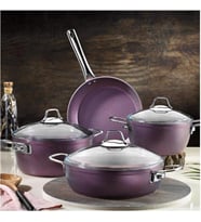 Kütahya Porselen Helen 7 Parça Mürdüm Granit Set (Karışık)