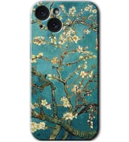 İphone 15 Plus Kılıf HD Desen Baskılı Kılıf - Almond Blossom