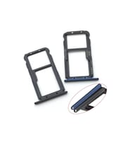 Huawei Uyumlu Mate 20 Lite Uyumlu Sim Yuvası Sim Kart Tepsisi Mavi Renk