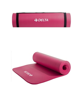 Delta Konfor Zemin 10 mm Taşıma Askılı Pilates Minderi Yoga Matı -fuşya