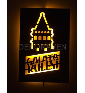 Galata Kulesi Led Işıklı Tablo