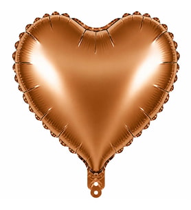 Kalp Folyo Balon Karamel (18 inc)