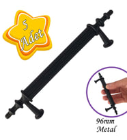 5 Adet Erciyes kulp Siyah 96 mm Kulp Mobilya Mutfak Dolabı Çekmece Dolap Kapak Kulpu Kulbu Metal Kulpları