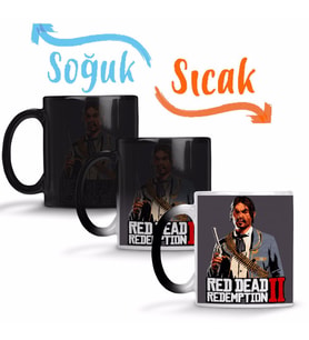 Red Dead Redemption 2 Javier Escuela Sihirli Kupa Bardak Porselen