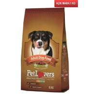 Pet Lovers Biftekli Yetişkin Köpek Maması 1 Kg AÇIK