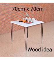 wood idea 70x70 beyaz Mutfak Masası- Balkon Ve Bahçe Masası 70x70 masa