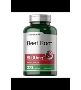 Horbach Beet Root Powder 8000mg  320 Capsul. Usa Menşei.3744 (Renksiz)