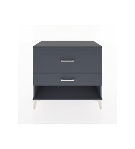 Hyperion Şifonyer 2 Çekmeceli 88x44x80 Antrasit-Antrasit