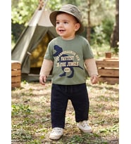 Civil Baby Dinazor Baskılı 6-18 Ay Sweatshirt - Haki