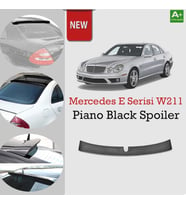 Mercedes E Serisi W211  Uyumlu Cam Üstü Piona Black Spoiler