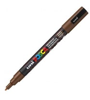 UNİ POSCA SU BAZLI POSTER MARKER 0.9-1.3 KAHVERENGİ PC-3M