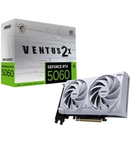 MSI GEFORCE RTX 5060 8G VENTUS 2X OC WHITE GDDR7 128B DX12 PCIE 5.0 X16 (3XDP 1XHDMI)