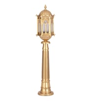AVONNI BSU-68051-BSA-BOP Sarı Boyalı Dış Mekan Aydınlatma E27 Aluminyum Döküm Dip Polikarbon Cam 20cm