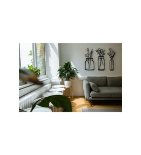 Vazo Çiçek Dekor Tablo Mdf Lazer Kesim