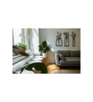 Vazo Çiçek Dekor Tablo Mdf Lazer Kesim