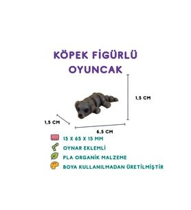 Köpek Figür - 3D Evcil Hayvan Mini Oyuncak