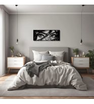 Özel Tasarım Metal Tablolar Pop Art 9 Metal Duvar Tablosu Pop Art (Siyah)