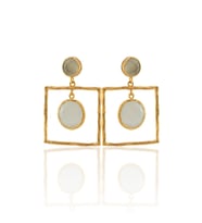 Kadir Jewellery 22 Ayar Altın Kaplama Kadın Sallantılı Küpe -El İşçiliği Ve Hipoalerjenik Küpe-E85