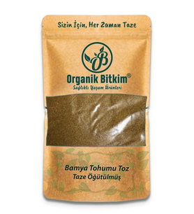 Organik Bitkim Toz Bamya Tohumu (Öğütülmüş) 500 gr