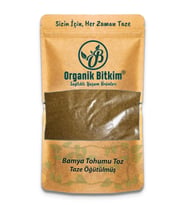 Organik Bitkim Toz Bamya Tohumu (Öğütülmüş) 500 gr