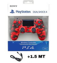 Playstation DualShock 4 Uyumlu V2 Yenilenmiş Ps4 Oyun Kolu Pc + Ps4 ( 1.5MT ŞARJ KABLOSU)