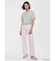 LCW Modest Ekru Wideleg Kadın Jean Pantolon