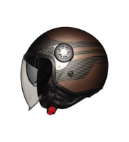 Motosiklet Yarım Kask Camlı Ce Onaylı Güneş Vizörlü Motor Kaskı Soft