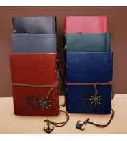 Deri Pusula Tasarımlı Defter
