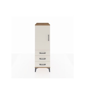 Kronos Dolap 2 Raflı 3 Çekmeceli Tek Kapaklı 44x59x134 Çam-Aytaşı