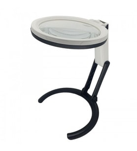 2X5X120Mm 10 Ledli Masaüstü Büyüteç